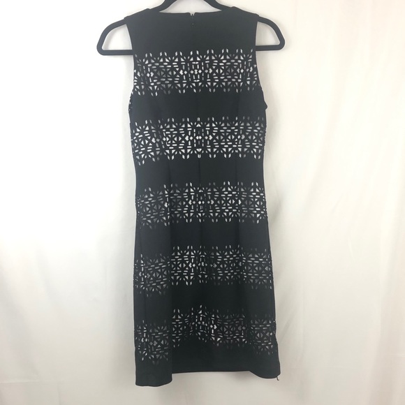 WHBM Sleeveless Textured Cutout Sheath Dress - Picture 6 of 8